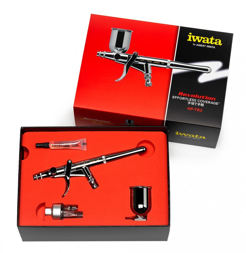 Iwata Revolution HP-TR2 Side Feed Dual Action Trigger Airbrush