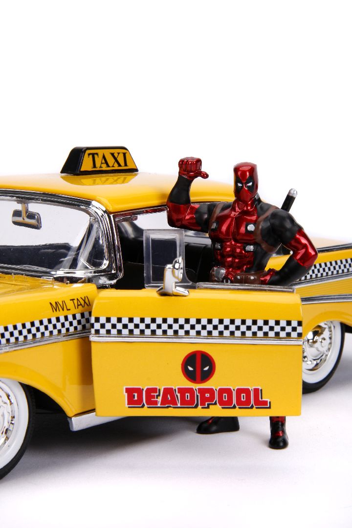 Jada 1/24 "Hollywood Rides" Marvel - 1957 Bel Air w/Deadpool