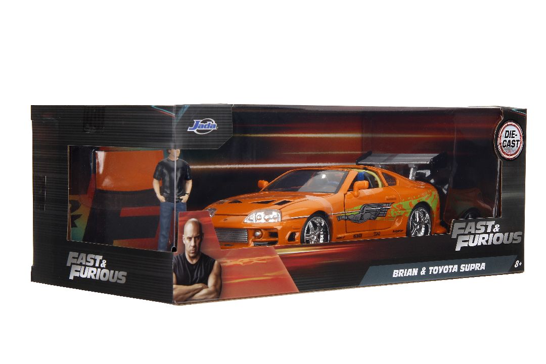 Jada 1/24 "Fast & Furious" Brian's Toyota Supra w/Brian Figure