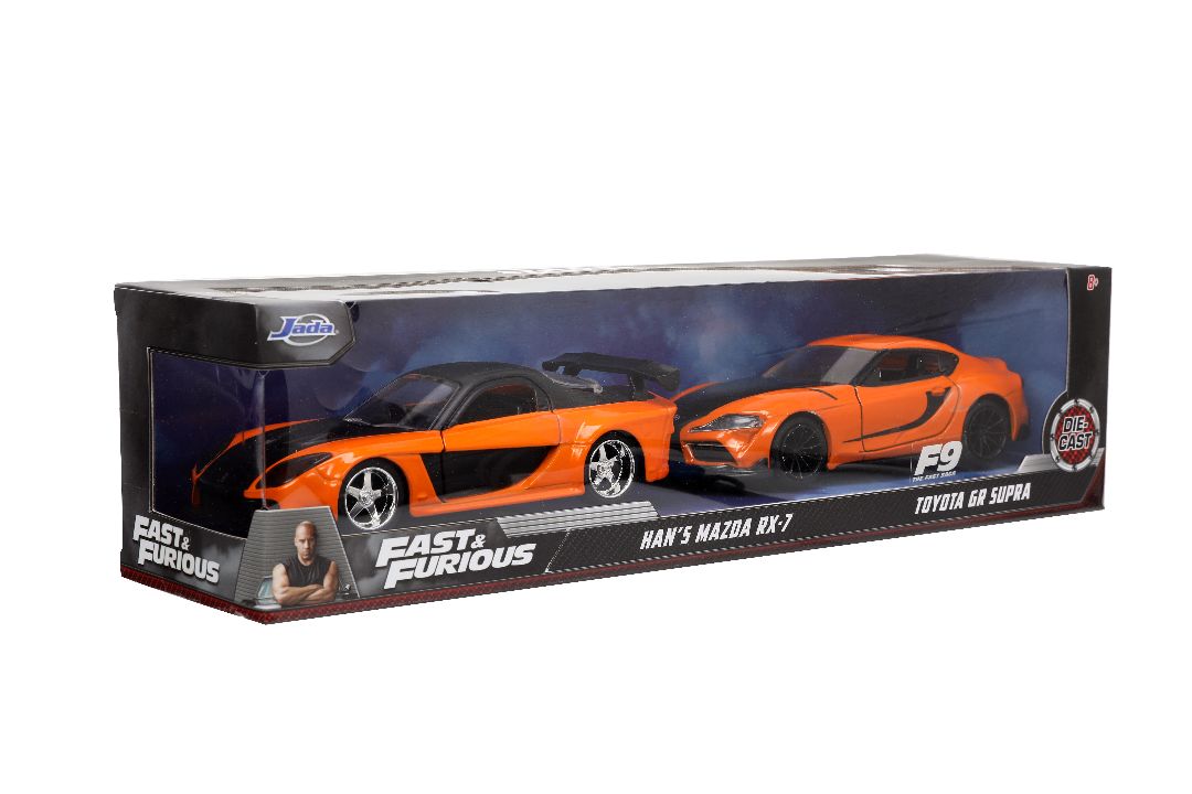 Jada 1/32 "Fast & Furious" Han's Mazda RX-7 / Han's Toyota Supra