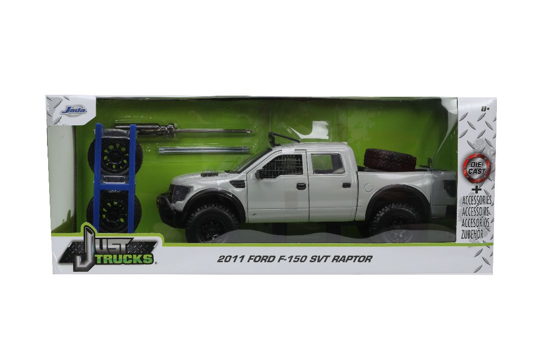 Jada 1/24 "Just Trucks" w/ Rack - 2011 Ford F-150 SVT Raptor