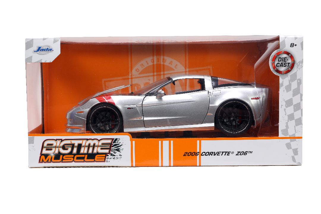 Jada 1/24 "BIGTIME Muscle" - 2006 Corvette Z06 - Candy Silver