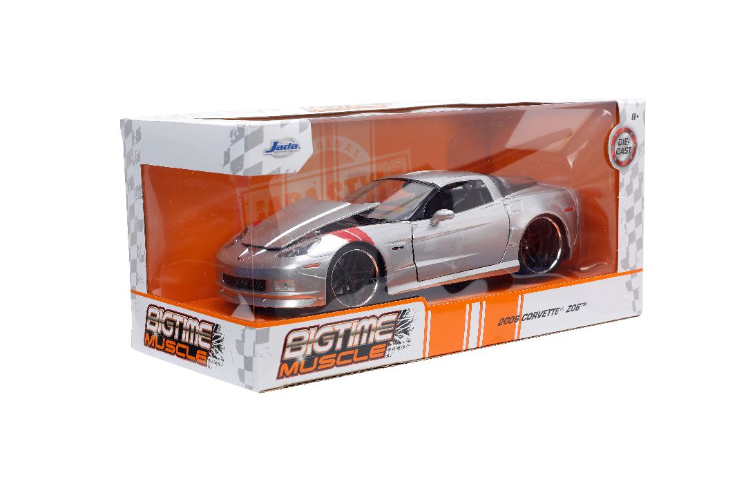 Jada 1/24 "BIGTIME Muscle" - 2006 Corvette Z06 - Candy Silver