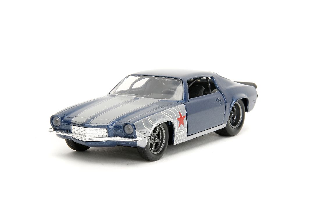 Jada 1/32 "Hollywood Rides" Marvel 1973 Chevy Camaro W/Soldier