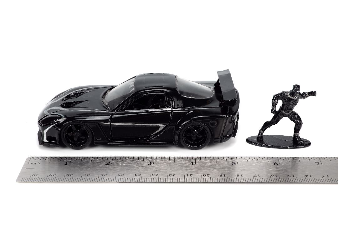 Jada 1/32 "Hollywood Rides" Marvel 1993 Mazda RX7 w/Blk Panther