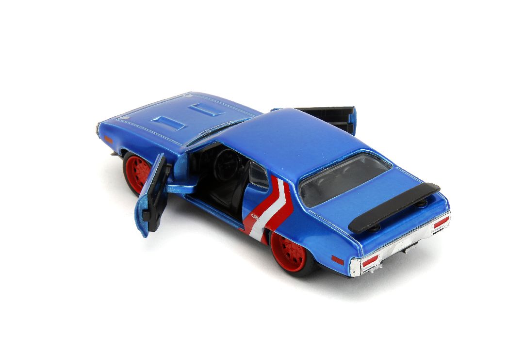 Jada 1/32 "Hollywood Rides" Marvel 1971 GTX w/Capt America