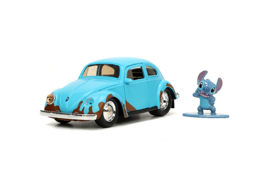 Jada 1/32 "Hollywood Rides" Disney 1959 VW Beetle with Stitch