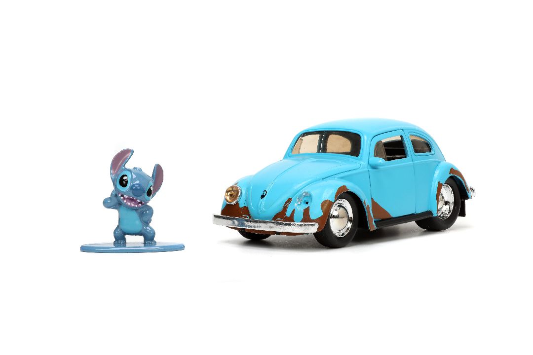 Jada 1/32 "Hollywood Rides" Disney 1959 VW Beetle with Stitch