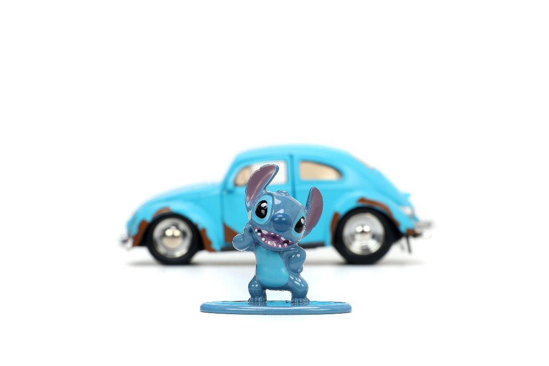 Jada 1/32 "Hollywood Rides" Disney 1959 VW Beetle with Stitch