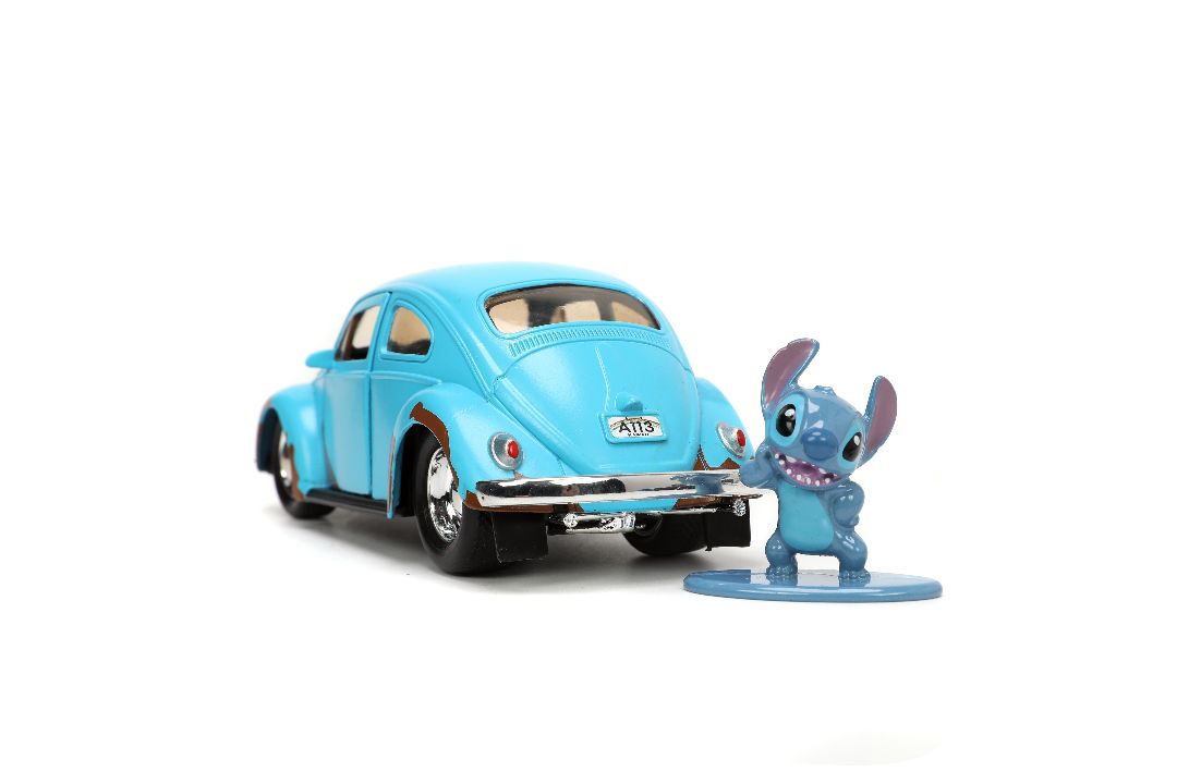 Jada 1/32 "Hollywood Rides" Disney 1959 VW Beetle with Stitch