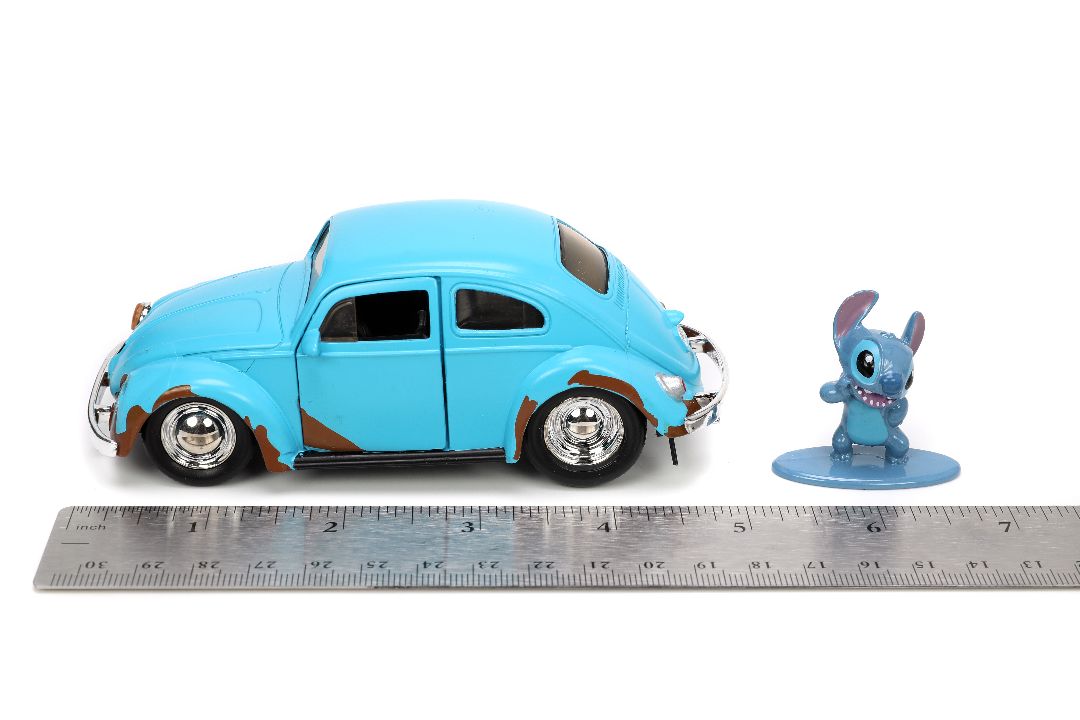 Jada 1/32 "Hollywood Rides" Disney 1959 VW Beetle with Stitch