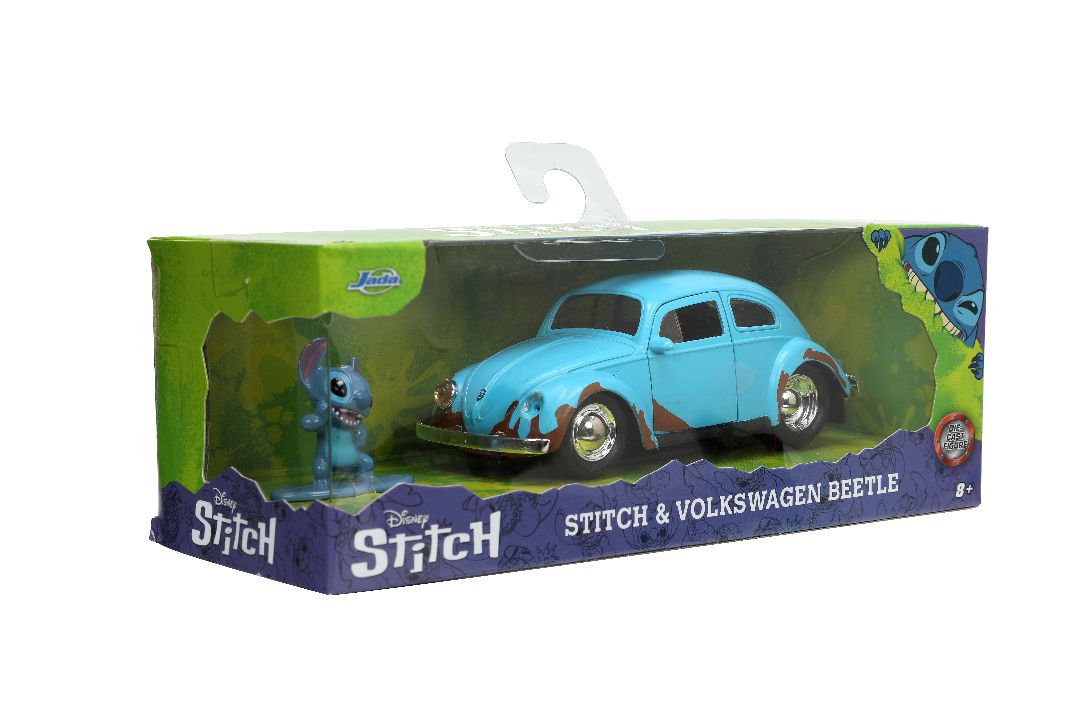 Jada 1/32 "Hollywood Rides" Disney 1959 VW Beetle with Stitch