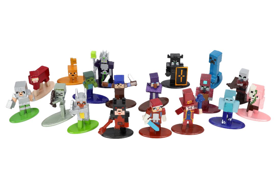 Jada 1.65" Nano Metalfigs Minecraft : 18-Pack W7