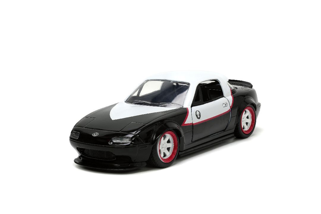 Jada 1/32 "Hollywood Rides" 1990 Mazda Miata w/Ghost Spider