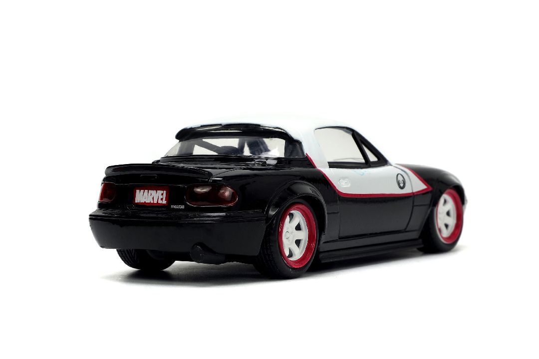 Jada 1/32 "Hollywood Rides" 1990 Mazda Miata w/Ghost Spider