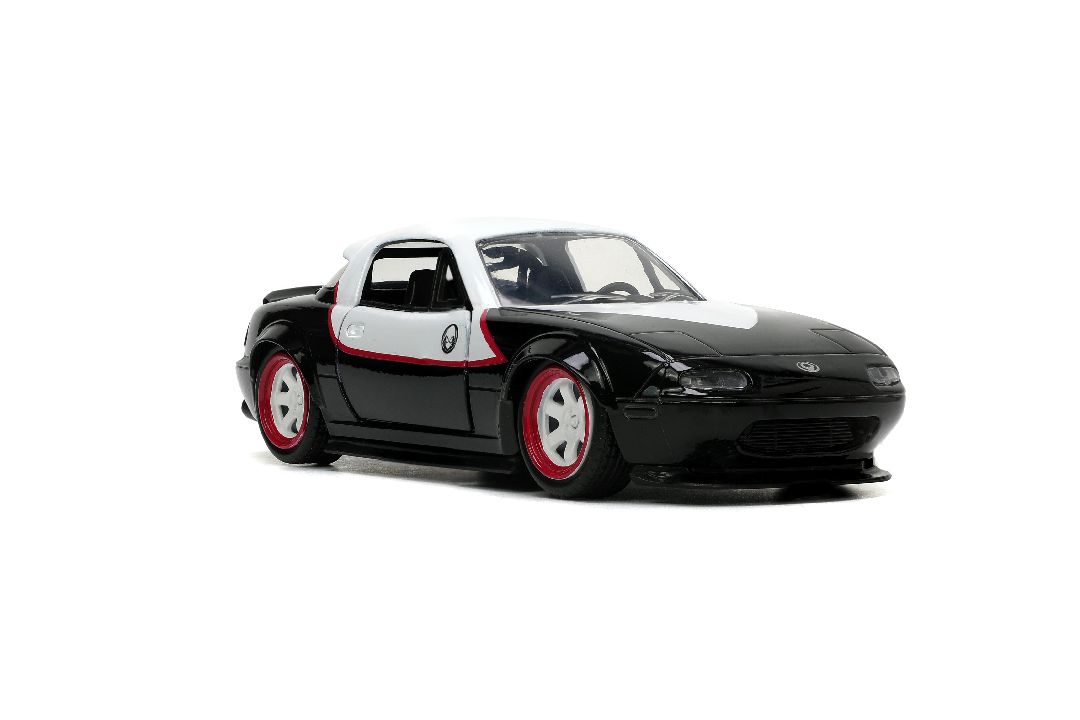 Jada 1/32 "Hollywood Rides" 1990 Mazda Miata w/Ghost Spider