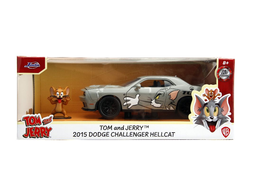 Jada 1/24 "Hollywood Rides" 2015 Challenger SRT8 Hellcat w/Jerry