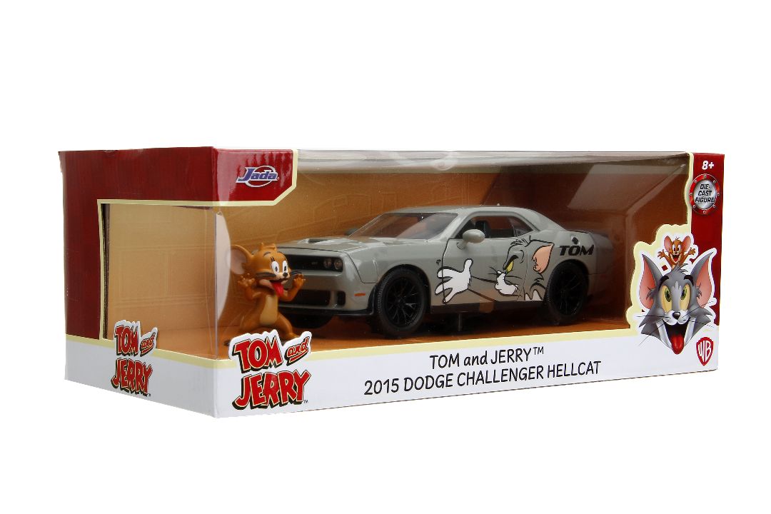 Jada 1/24 "Hollywood Rides" 2015 Challenger SRT8 Hellcat w/Jerry