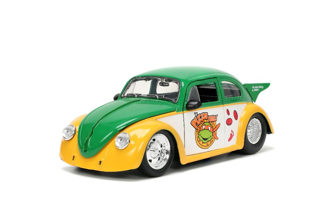 Jada 1/24 "Hollywood Rides" TMNT 1959 VW Beetle w/ Michelangelo