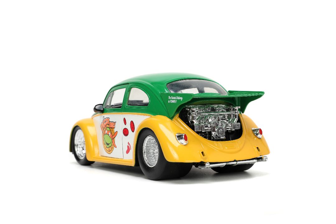 Jada 1/24 "Hollywood Rides" TMNT 1959 VW Beetle w/ Michelangelo