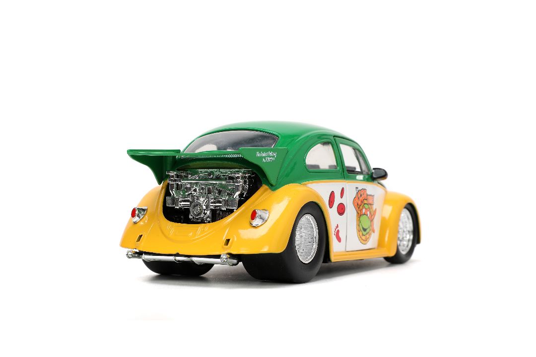 Jada 1/24 "Hollywood Rides" TMNT 1959 VW Beetle w/ Michelangelo