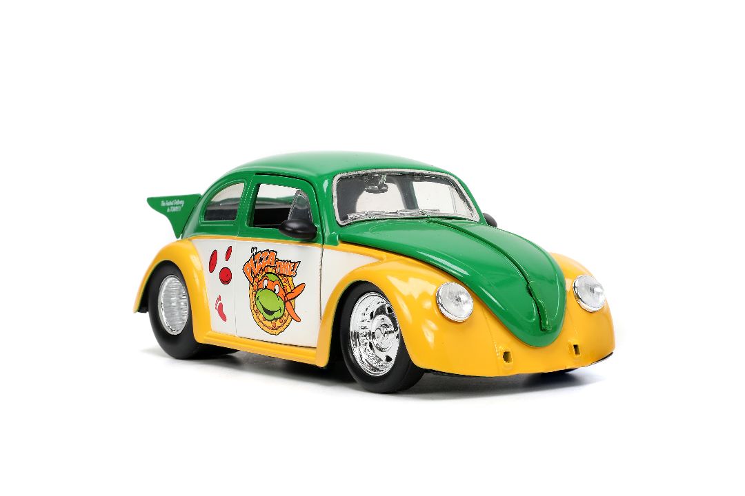 Jada 1/24 "Hollywood Rides" TMNT 1959 VW Beetle w/ Michelangelo