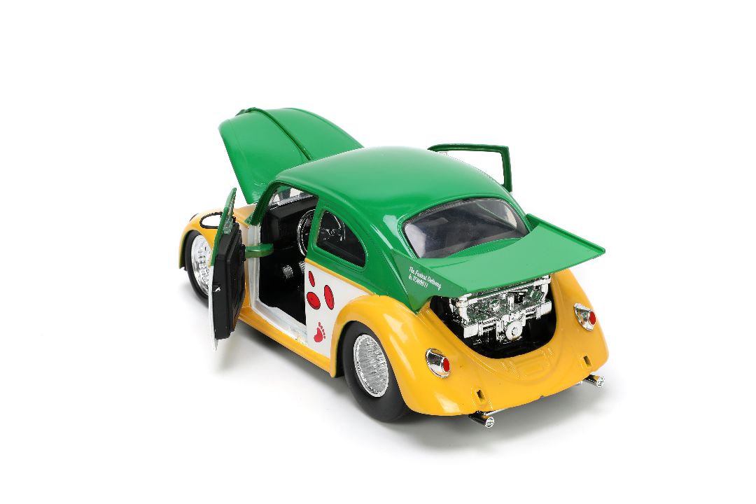 Jada 1/24 "Hollywood Rides" TMNT 1959 VW Beetle w/ Michelangelo