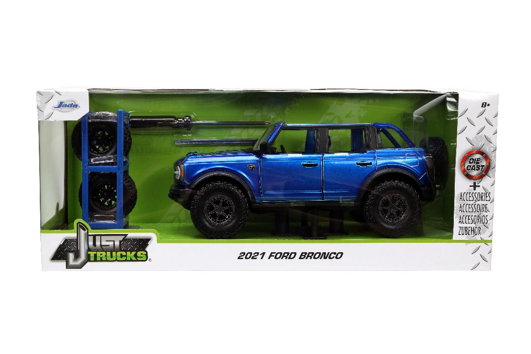 Jada 1/24 "Just Trucks" w/ Rack - 2021 Ford Bronco