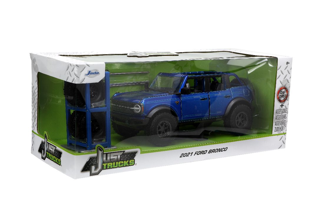 Jada 1/24 "Just Trucks" w/ Rack - 2021 Ford Bronco