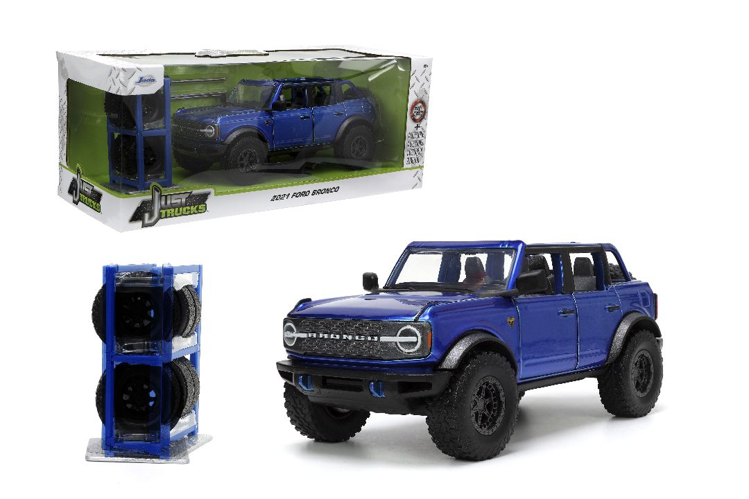 Jada 1/24 "Just Trucks" w/ Rack - 2021 Ford Bronco