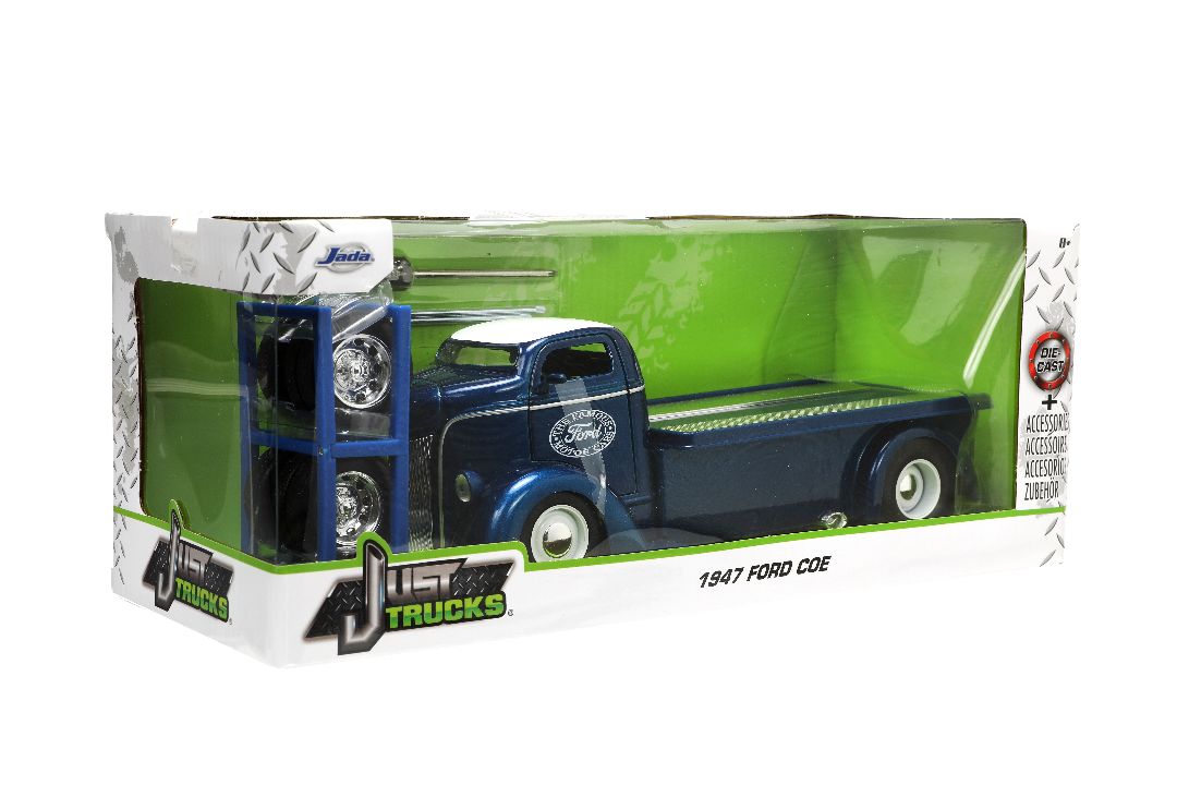 Jada 1/24 "Just Trucks" with Rack -1947 Ford COE Flatbed