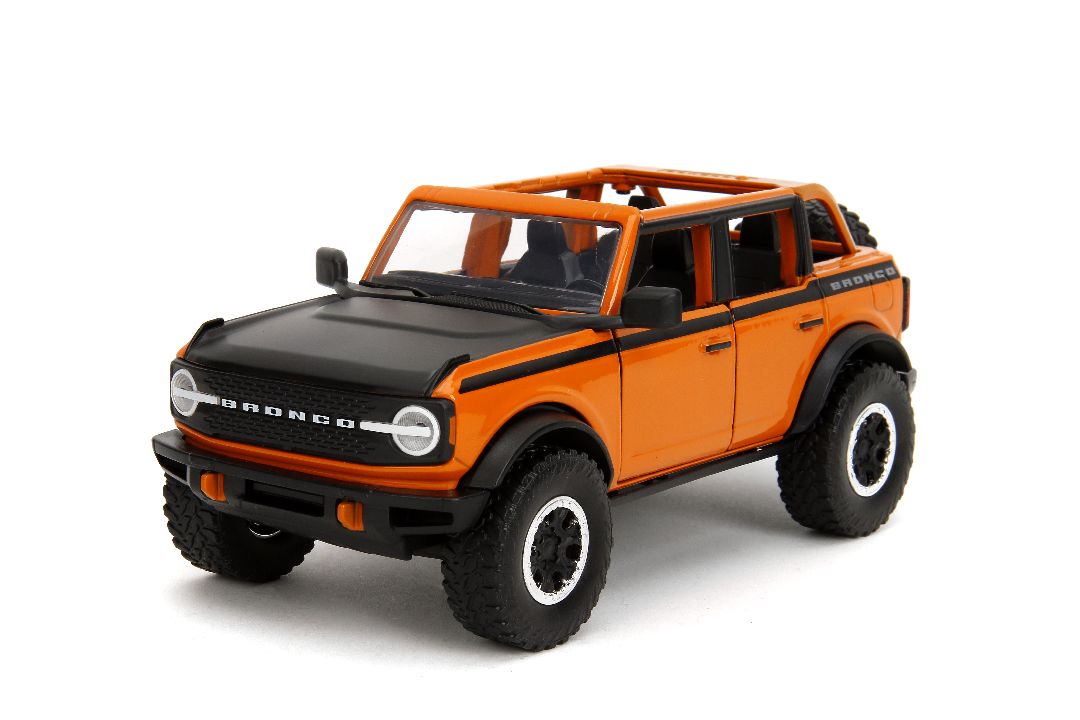 Jada 1/24 "Just Trucks" w/ Rack - 2021 Ford Bronco Open Top