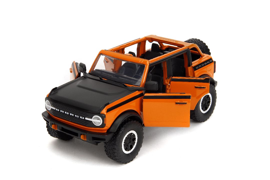 Jada 1/24 "Just Trucks" w/ Rack - 2021 Ford Bronco Open Top