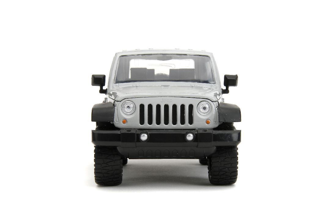 Jada 1/24 "Just Trucks" w/Rack 2007 Jeep Wrangler-Glossy Grey