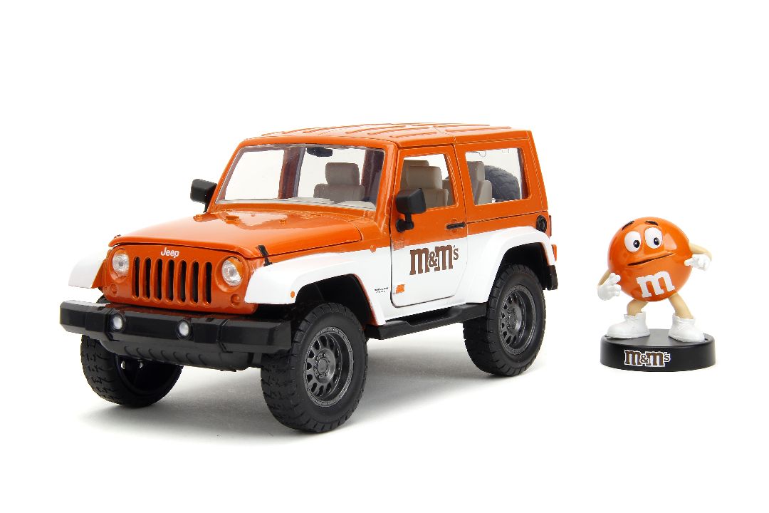 Jada 1/24 "Hollywood Rides" 2007 Jeep Wrangler with Orange M&M