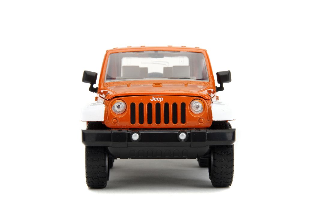 Jada 1/24 "Hollywood Rides" 2007 Jeep Wrangler with Orange M&M