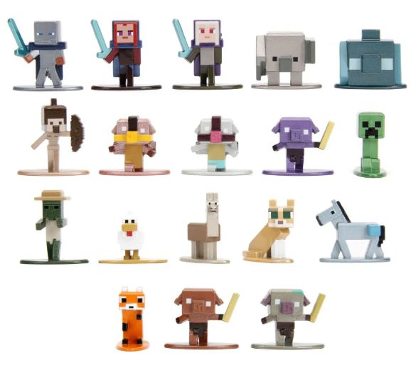 Jada 1.65" Nano Metalfigs Minecraft 18-Pack W9