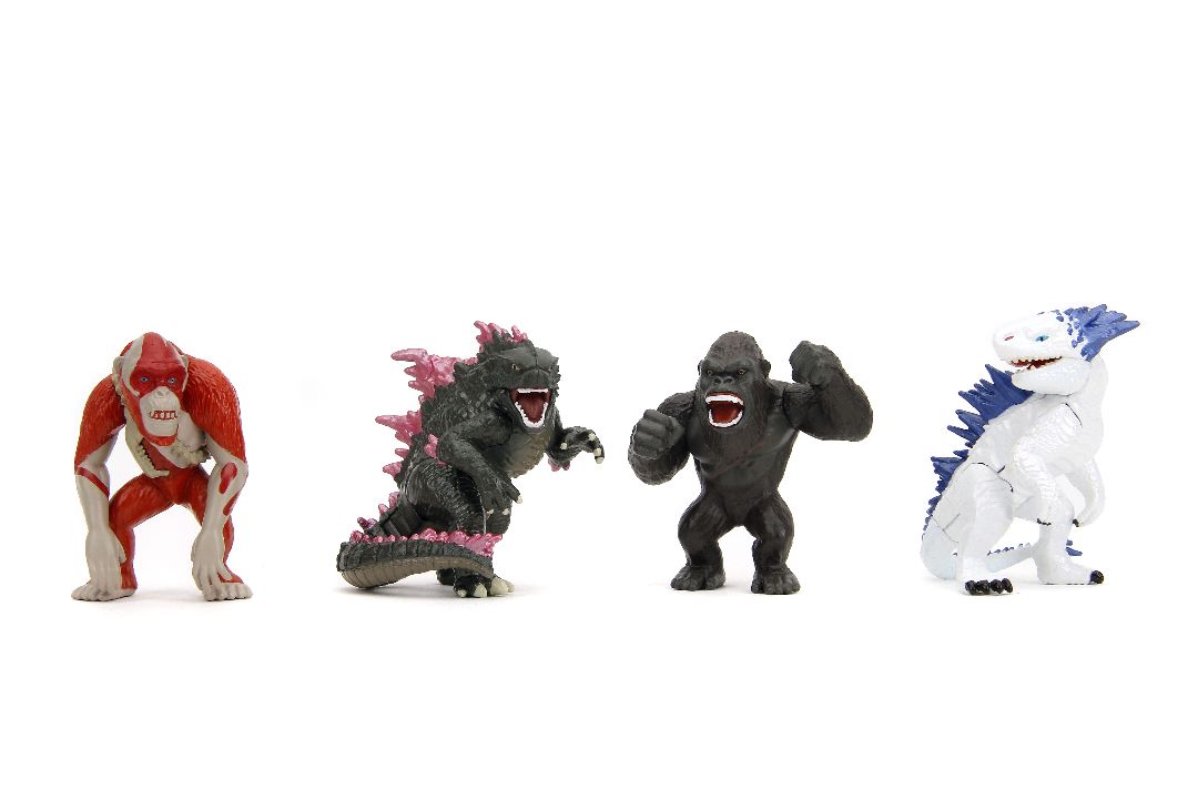 Jada 2.5” Metalfigs Godzilla x Kong 4 Pack