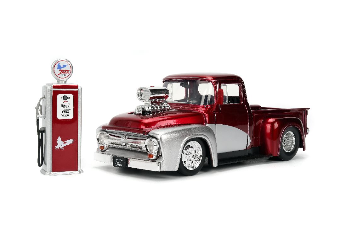 Jada 1/24 "Just Trucks" w/ Gas Pump - 1956 Ford F100