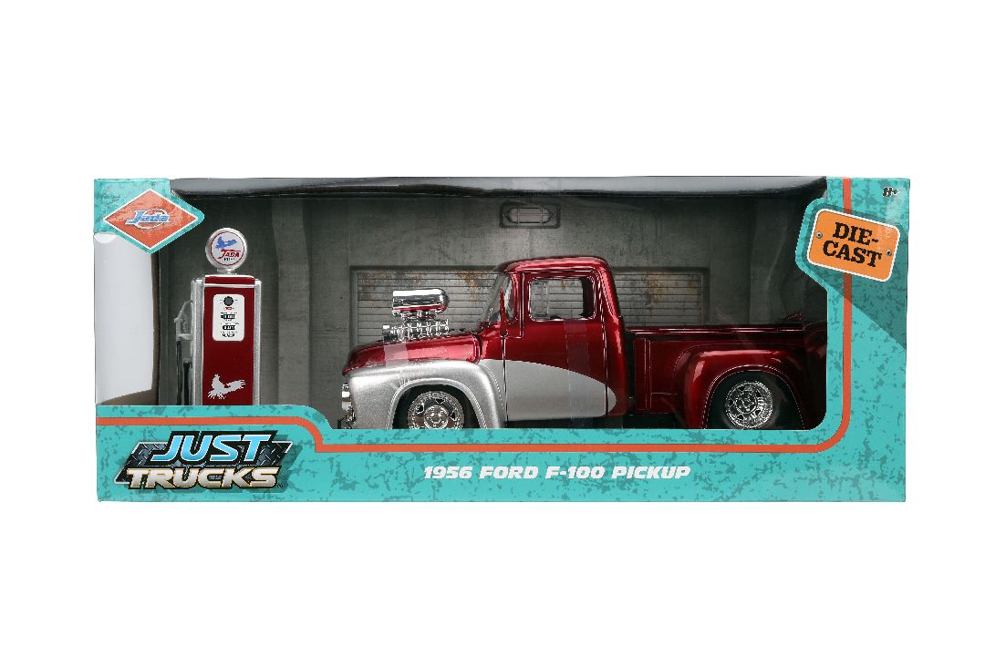 Jada 1/24 "Just Trucks" w/ Gas Pump - 1956 Ford F100