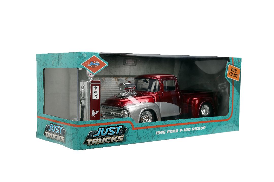 Jada 1/24 "Just Trucks" w/ Gas Pump - 1956 Ford F100