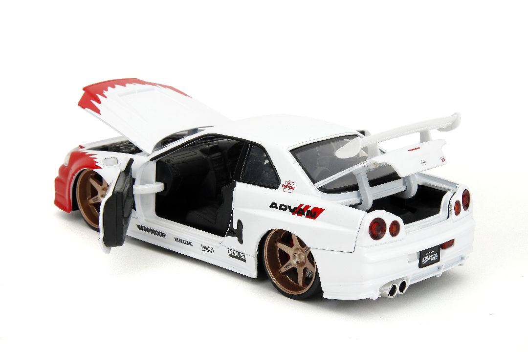 Jada 1/24 "Hollywood Rides" Street Fighter 2002 Skyline w/ Ryu