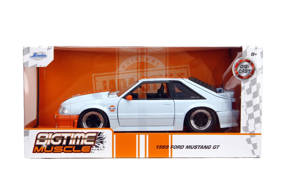 Jada 1/24 "BIGTIME Muscle" - 1989 Ford Mustang GT - Gulf Oil