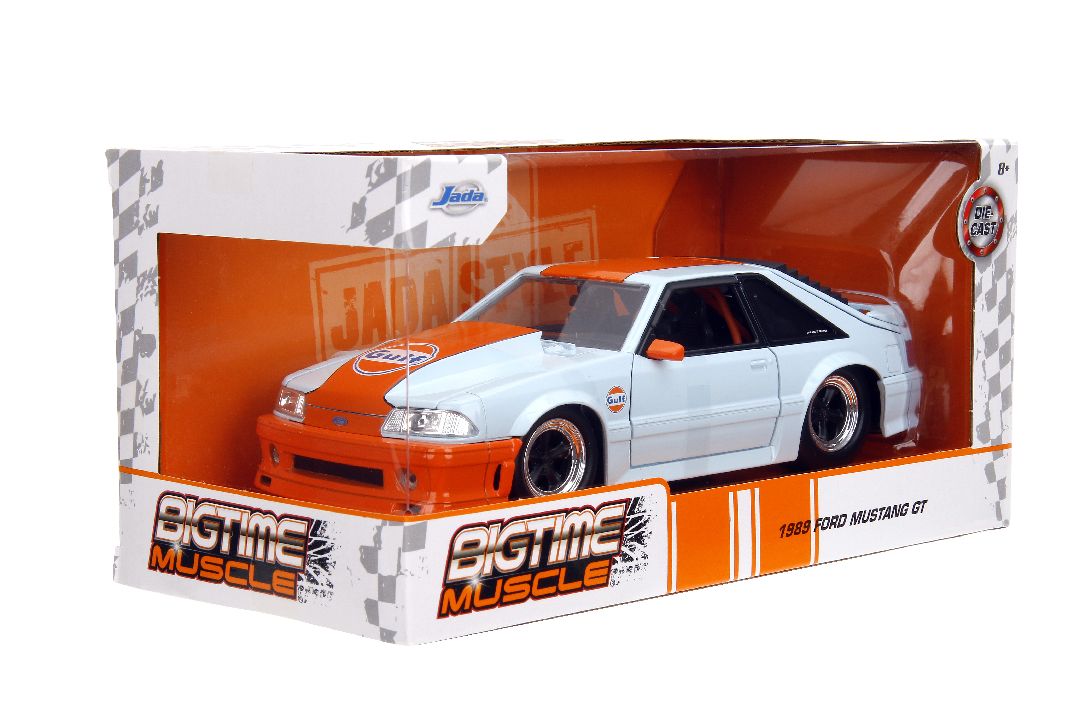 Jada 1/24 "BIGTIME Muscle" - 1989 Ford Mustang GT - Gulf Oil