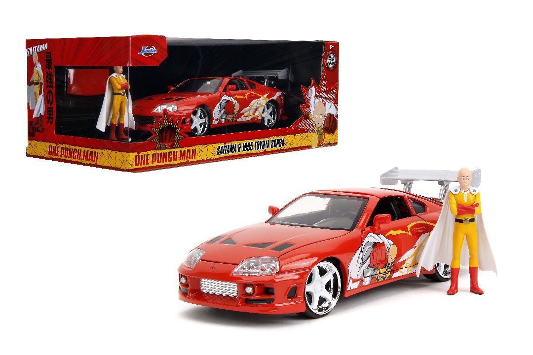 Jada 1/24 "Hollywood Rides" - 1995 Supra w/ One Punch Man