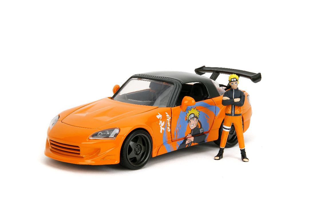 Jada 1/24 "Hollywood Rides" - 2001 Honda S2000 w/ Naruto - Click Image to Close