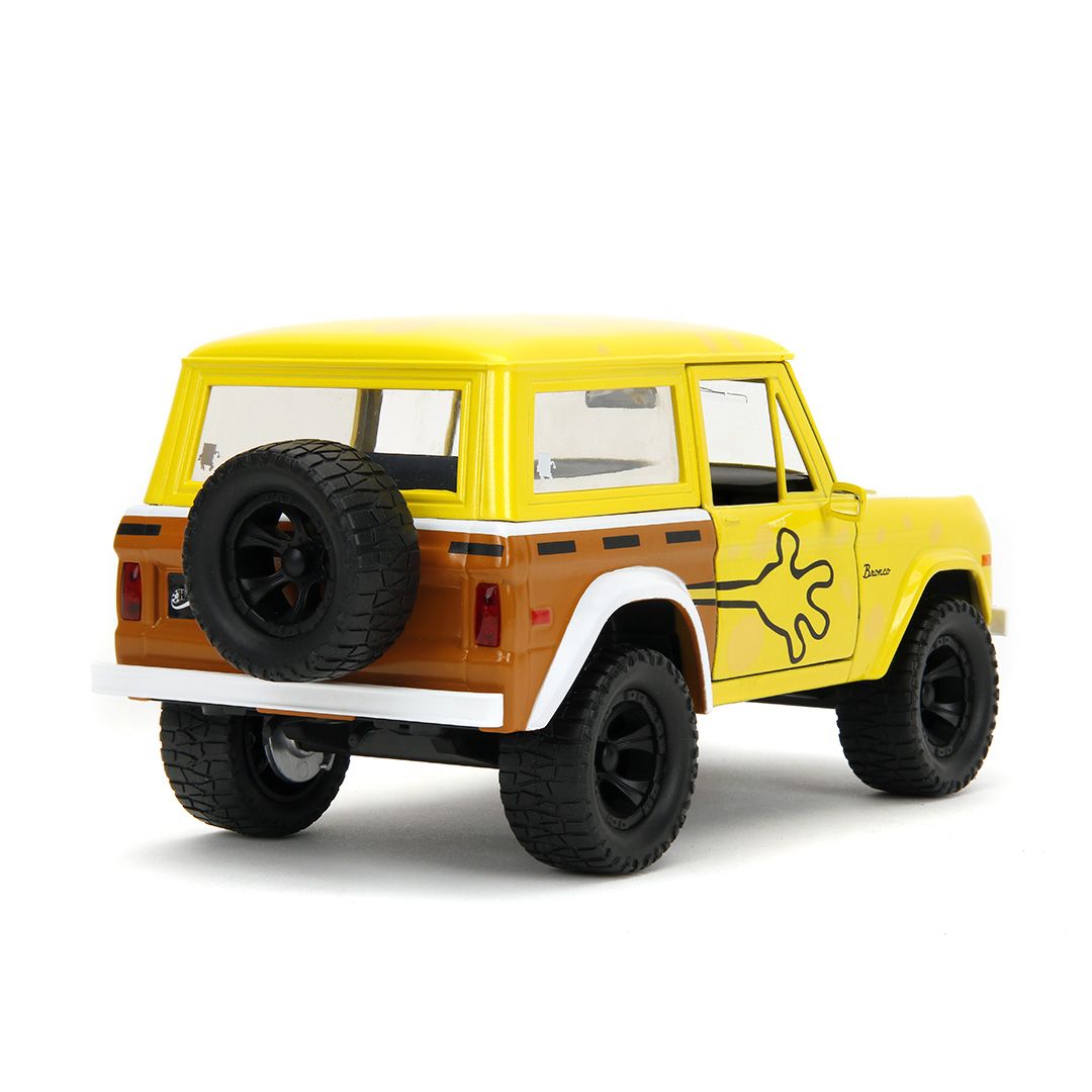 Jada 1/24 "Hollywood Rides" 1972 Ford Bronco w/ Spongebob