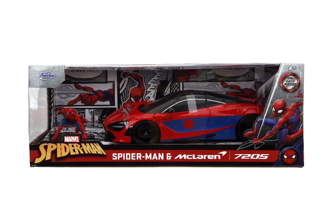 Jada 1/24 "Hollywood Rides" - Marvel McLaren 720S w/ Spider-Man