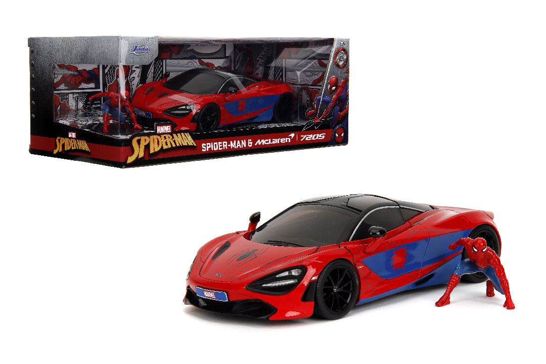 Jada 1/24 "Hollywood Rides" - Marvel McLaren 720S w/ Spider-Man