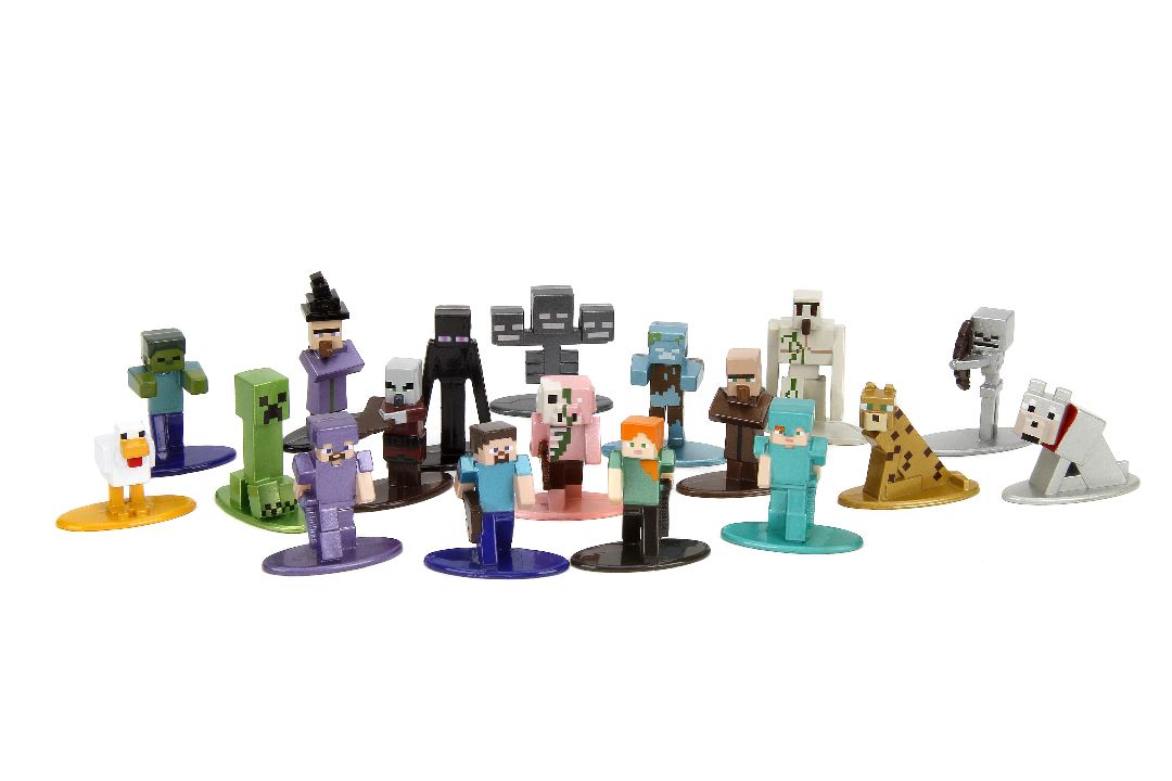 Jada 1.65" Nano Metalfigs - Minecraft 18-Pack W12